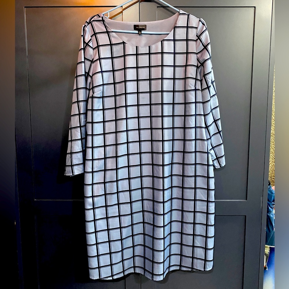 Blue windowpane The Limited dress - size XL
